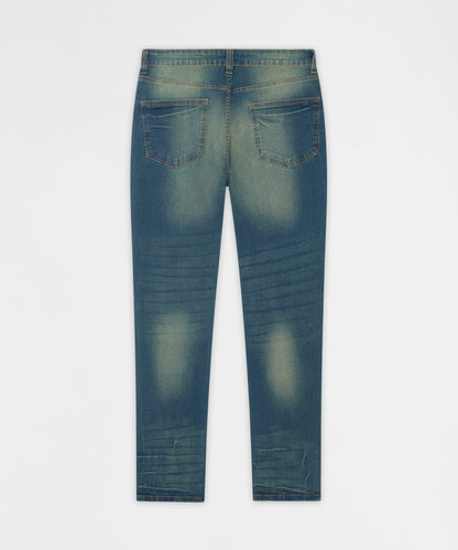 Reason Clothing Best Price | Everyday Distressed Skinny Jeans - Vintage Blue