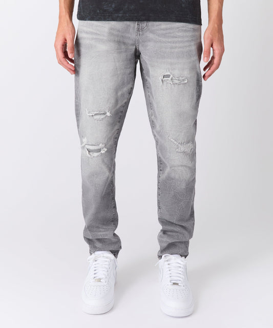 Reason Clothing New | Men's Skinny Denim Pant - Grey