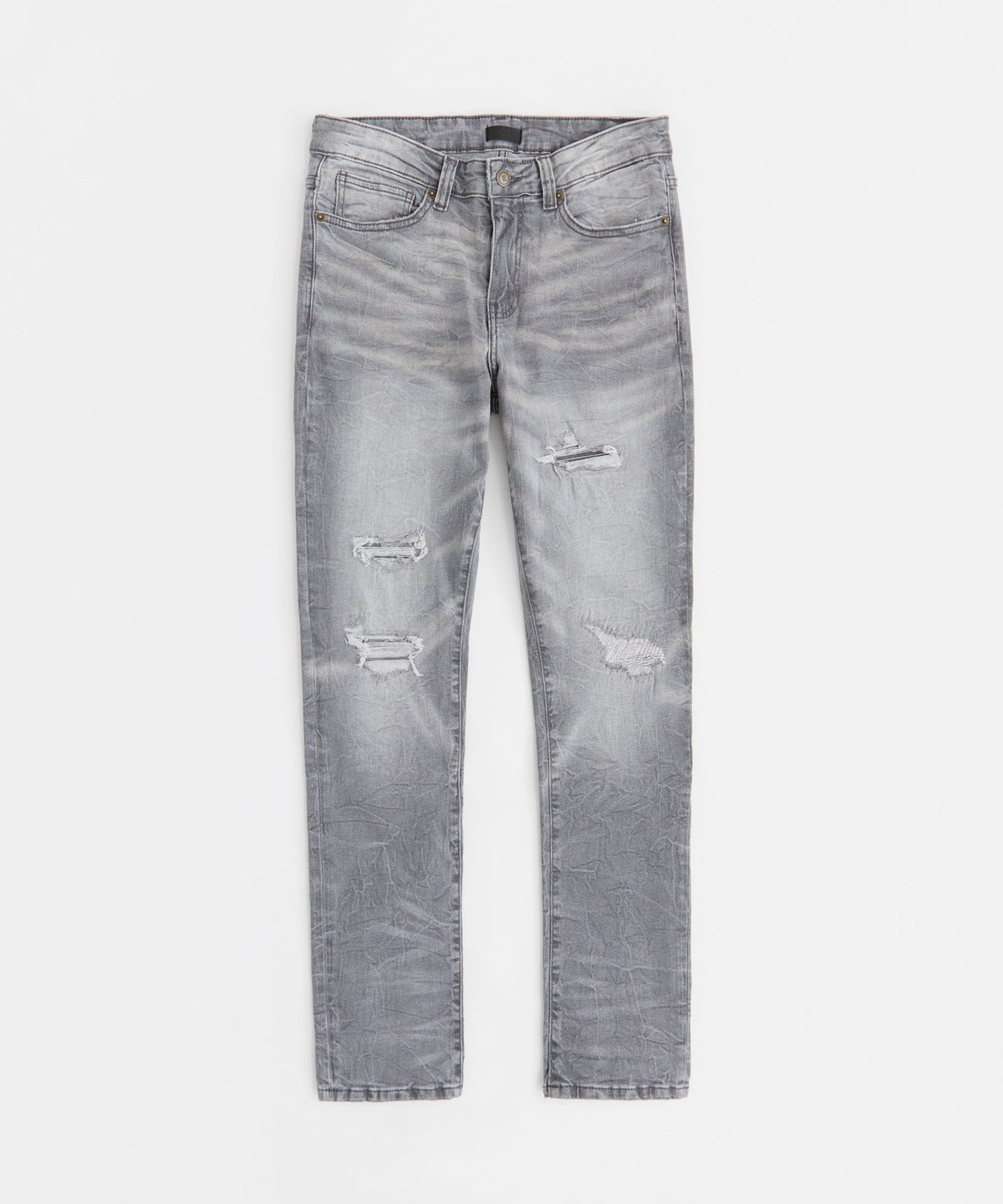 Reason Clothing New | Men's Skinny Denim Pant - Grey