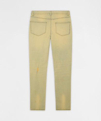 Reason Clothing Value | Mended Distressed Skinny Jeans - Light Blue