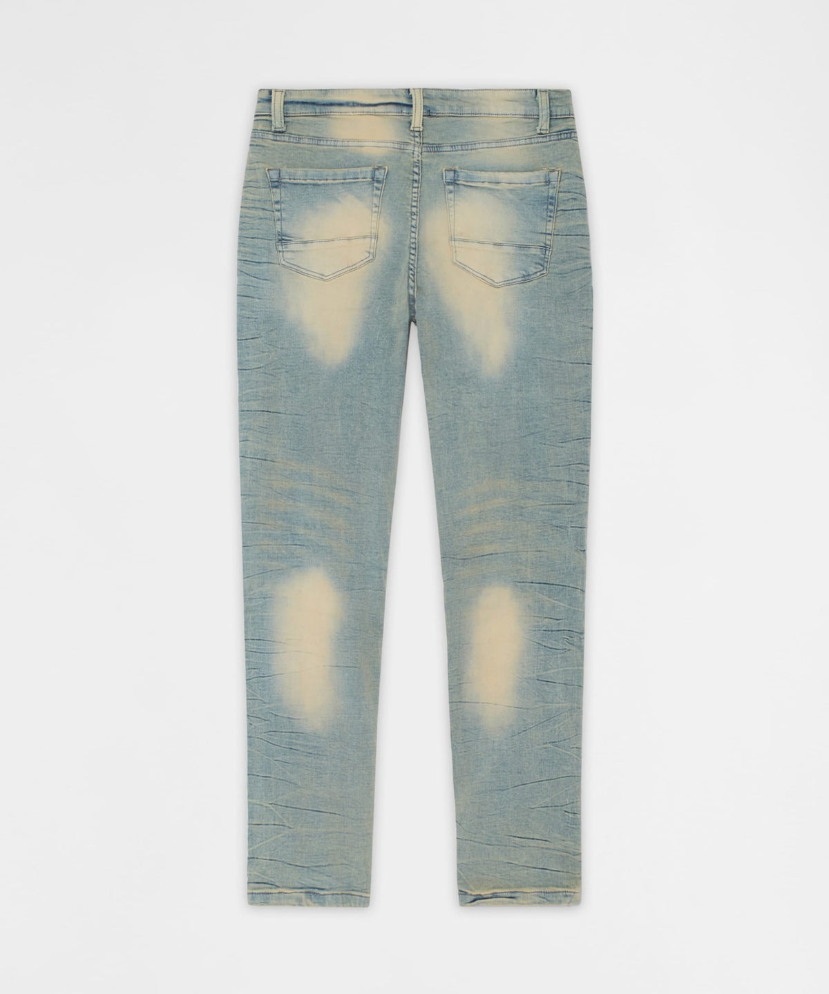 Reason Clothing Great Value | Vintage Distressed Skinny Jeans - Light Blue