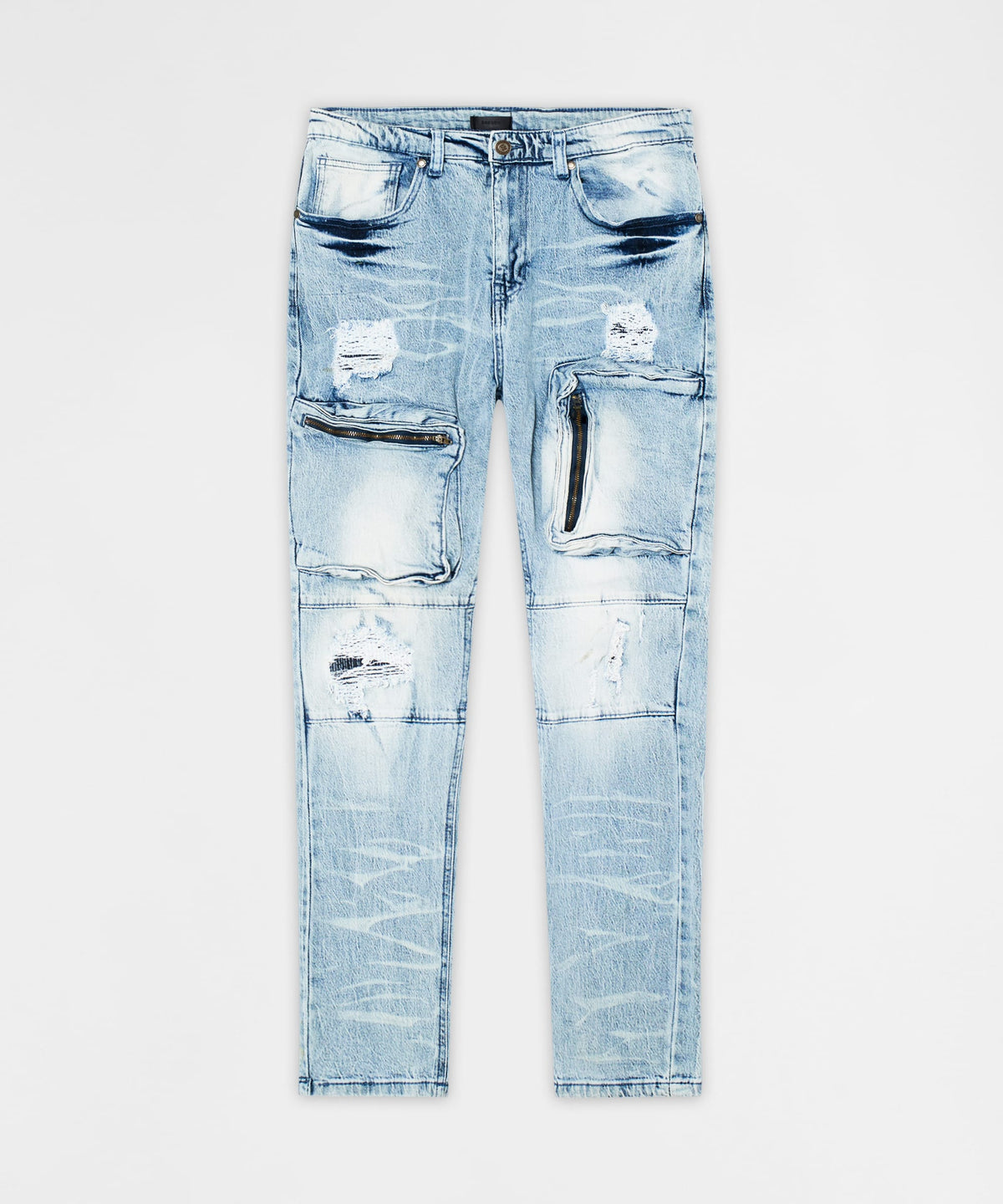 Reason Clothing Classic | Recon Distressed Skinny Cargo Pants