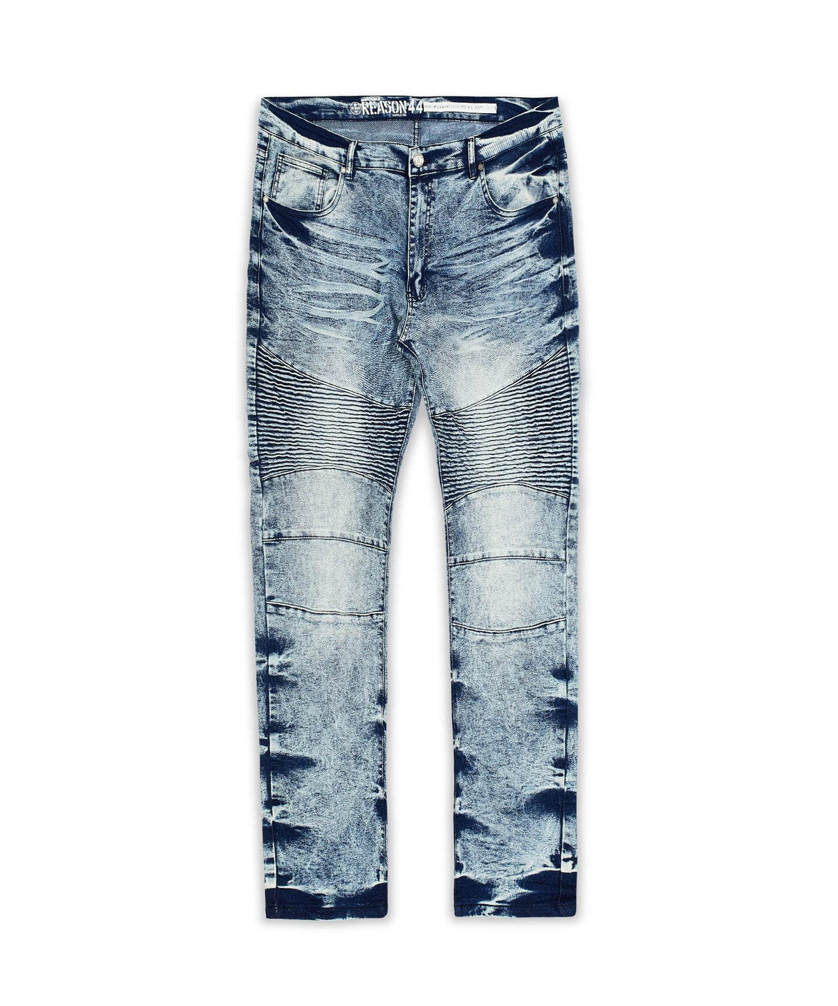 Reason Clothing Special Offer | Splatter Plus Size Denim Jeans - Blue