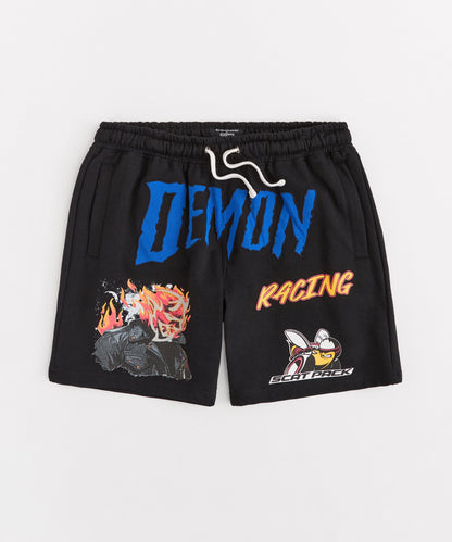 Reason Clothing Quality | Dodge Demon Fleece Short - Black