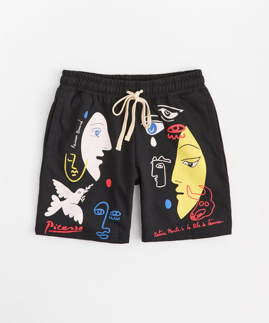 Reason Clothing Exclusive | Picasso Art Short - Black
