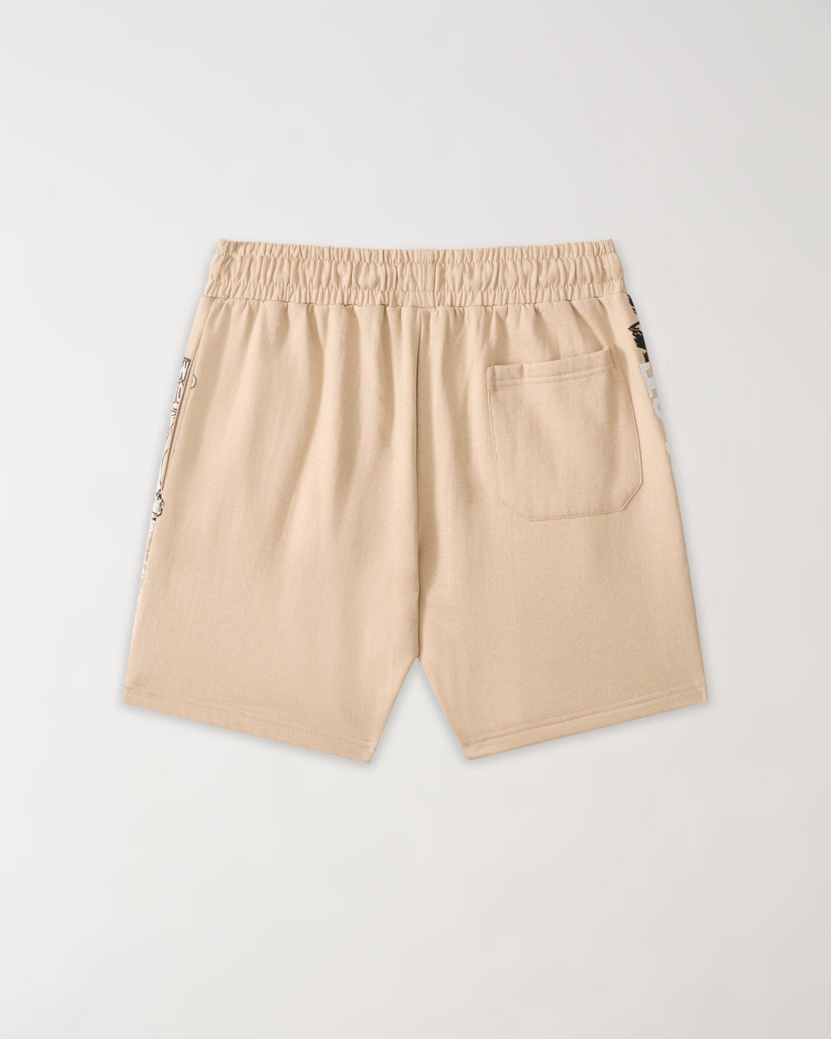Reason Clothing Premium | Scarface Applique Fleece Short - Khaki