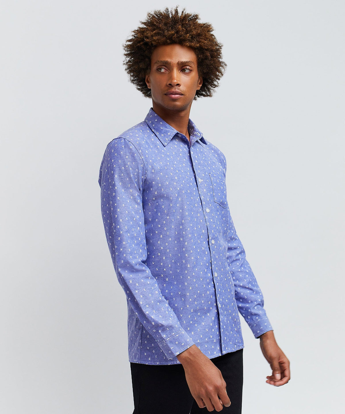 Reason Clothing Sale | Reason Long Sleeve Oxford Shirt