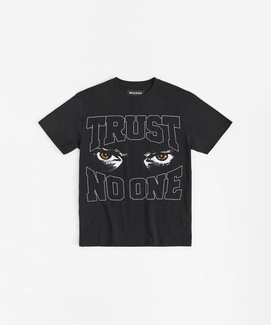 Reason Clothing Featured | Trust No One Short Sleeve Tee - Black