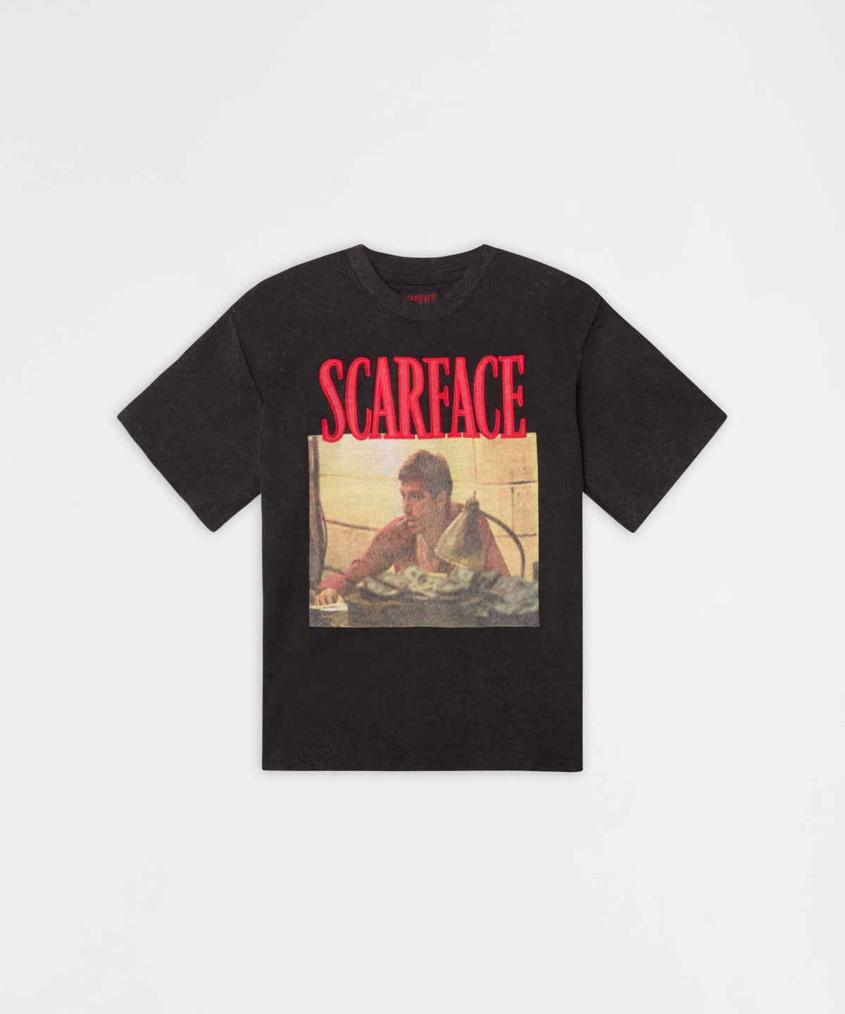 Reason Clothing New | Scarface Money Applique Tee - Black