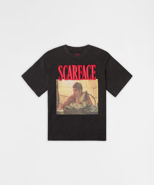 Reason Clothing New | Scarface Money Applique Tee - Black
