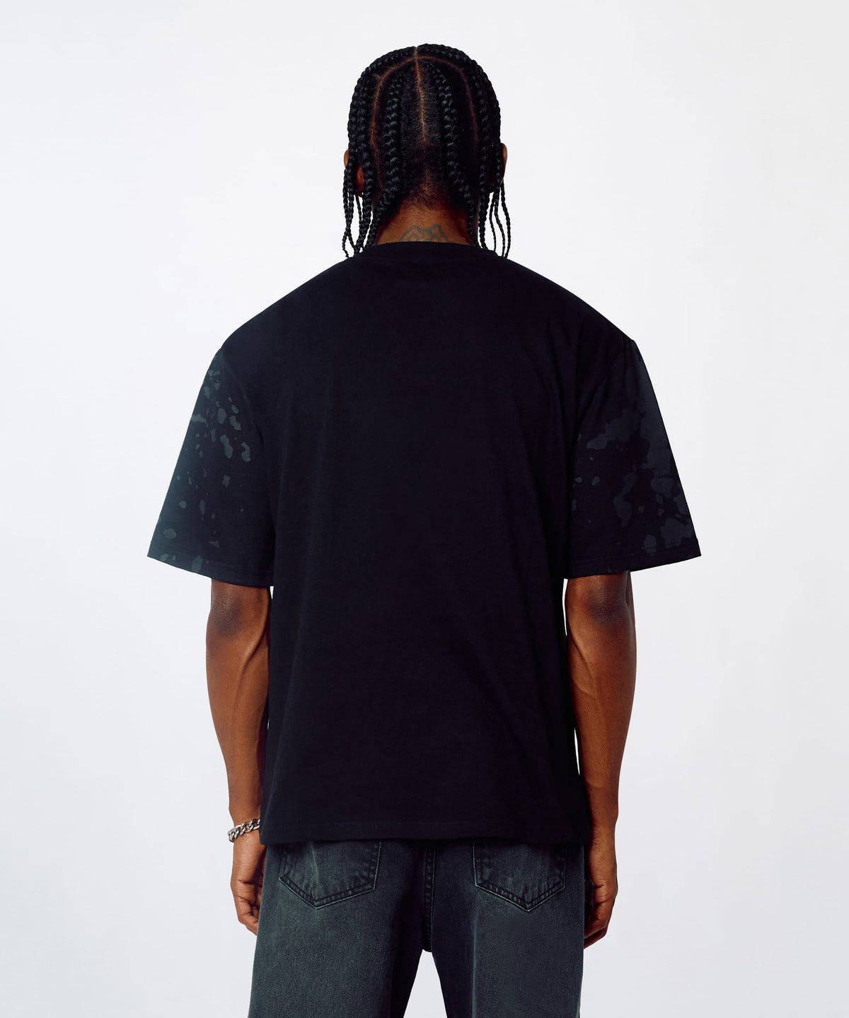 Reason Clothing Signature | Monocle Rhinestone Tee - Black