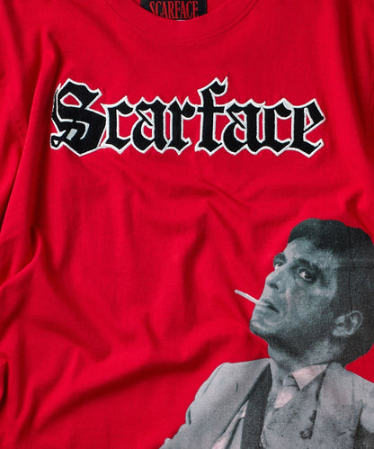 Reason Clothing Featured | Scarface Tony Montana Graphic Short Sleeve Tee - Red