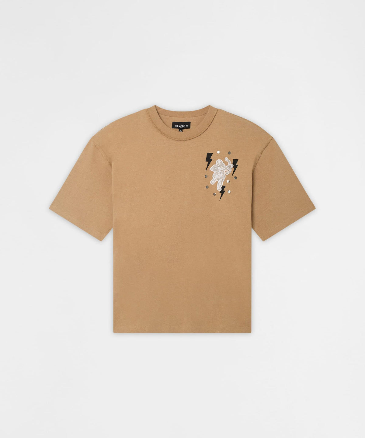 Reason Clothing Featured | Mindset Applique Washed Short Sleeve Tee - Khaki