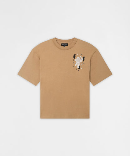 Reason Clothing Featured | Mindset Applique Washed Short Sleeve Tee - Khaki