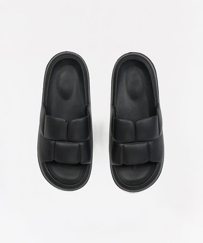 Reason Clothing Smart Buy | Weave Padded Slides - Black
