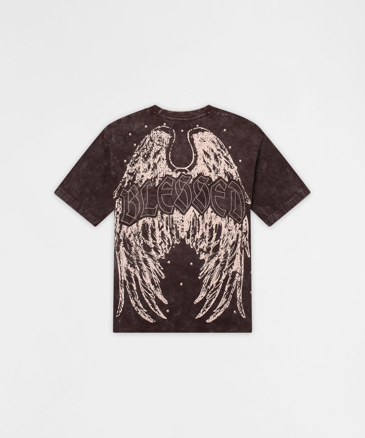 Reason Clothing Great Value | Little Kids Blessed Metal Stud Tee - Brown