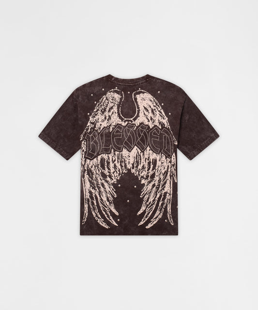 Reason Clothing Great Value | Little Kids Blessed Metal Stud Tee - Brown