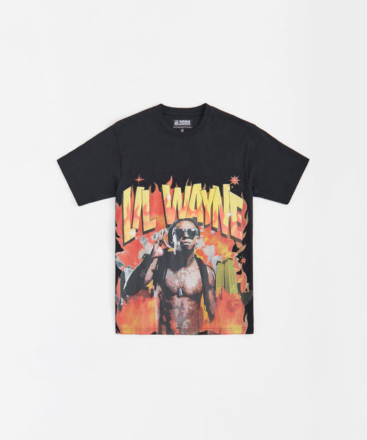 Reason Clothing Trusted | Lil Wayne Fireman Tee - Black