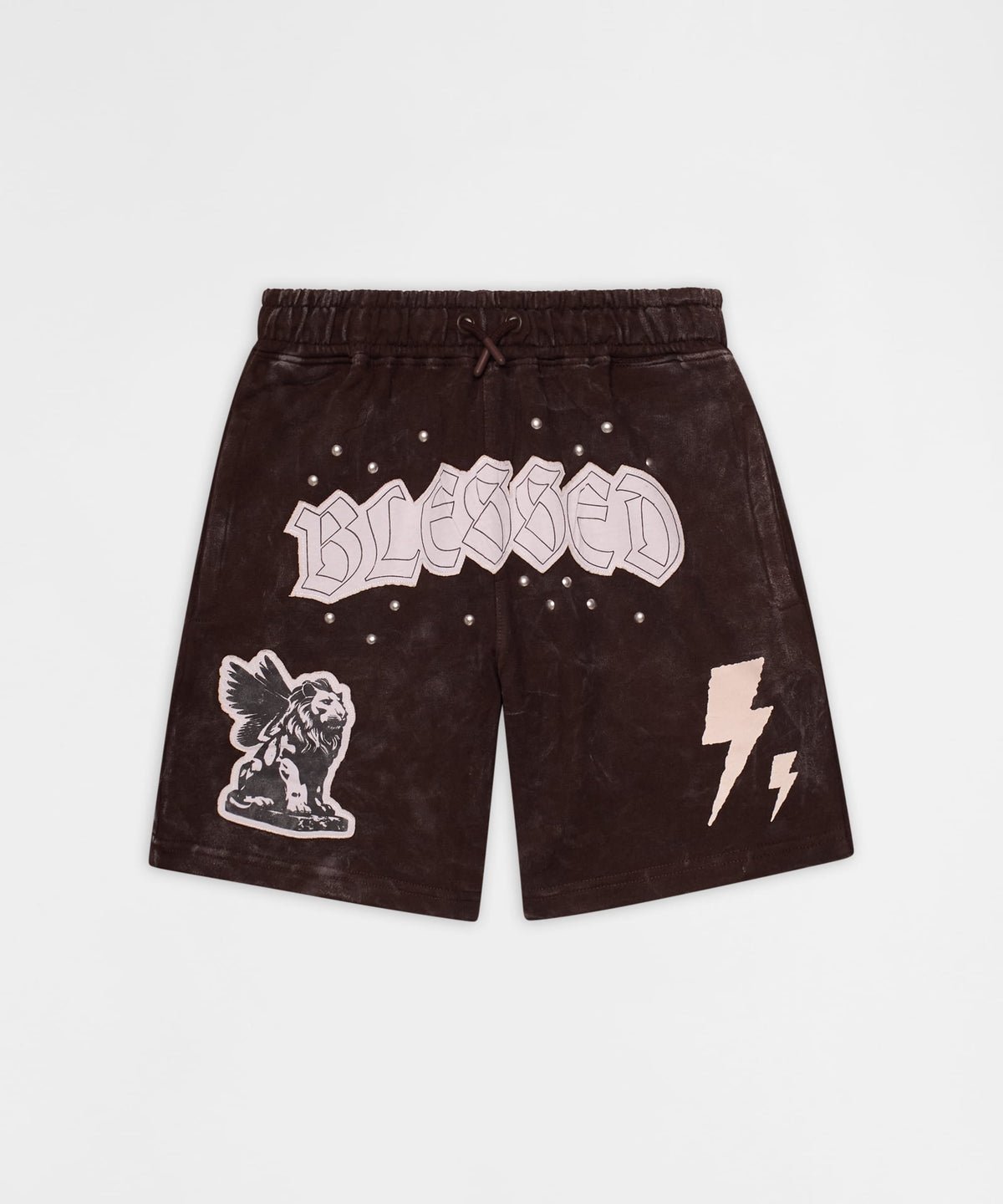 Reason Clothing Discount | Blessed Graphic Shorts - Brown