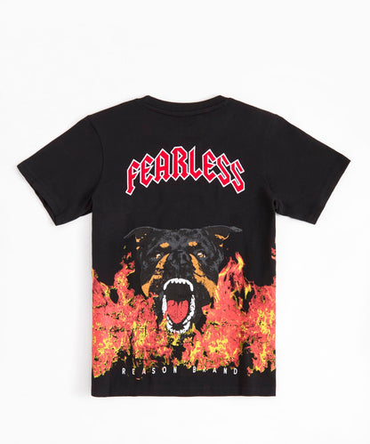 Reason Clothing Discount | Fearless Flames Tee - Black