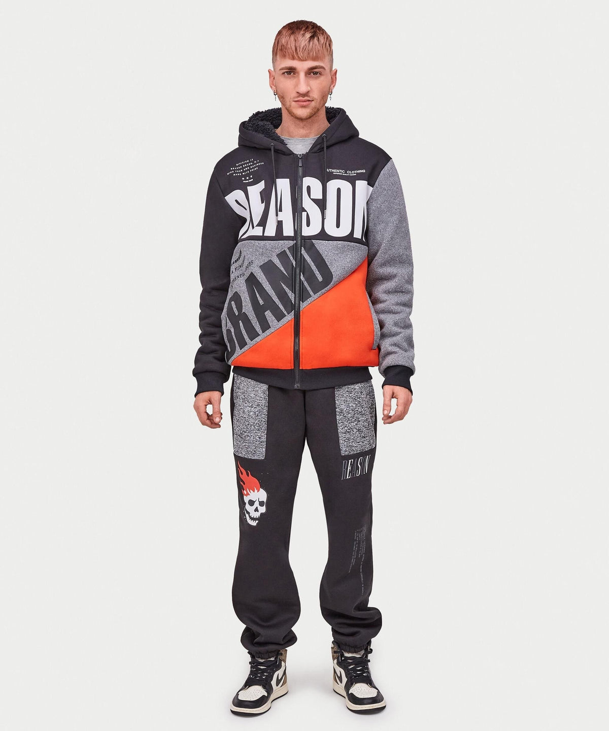 Reason Clothing Exclusive | Brad Zip Up Sherpa Hoodie