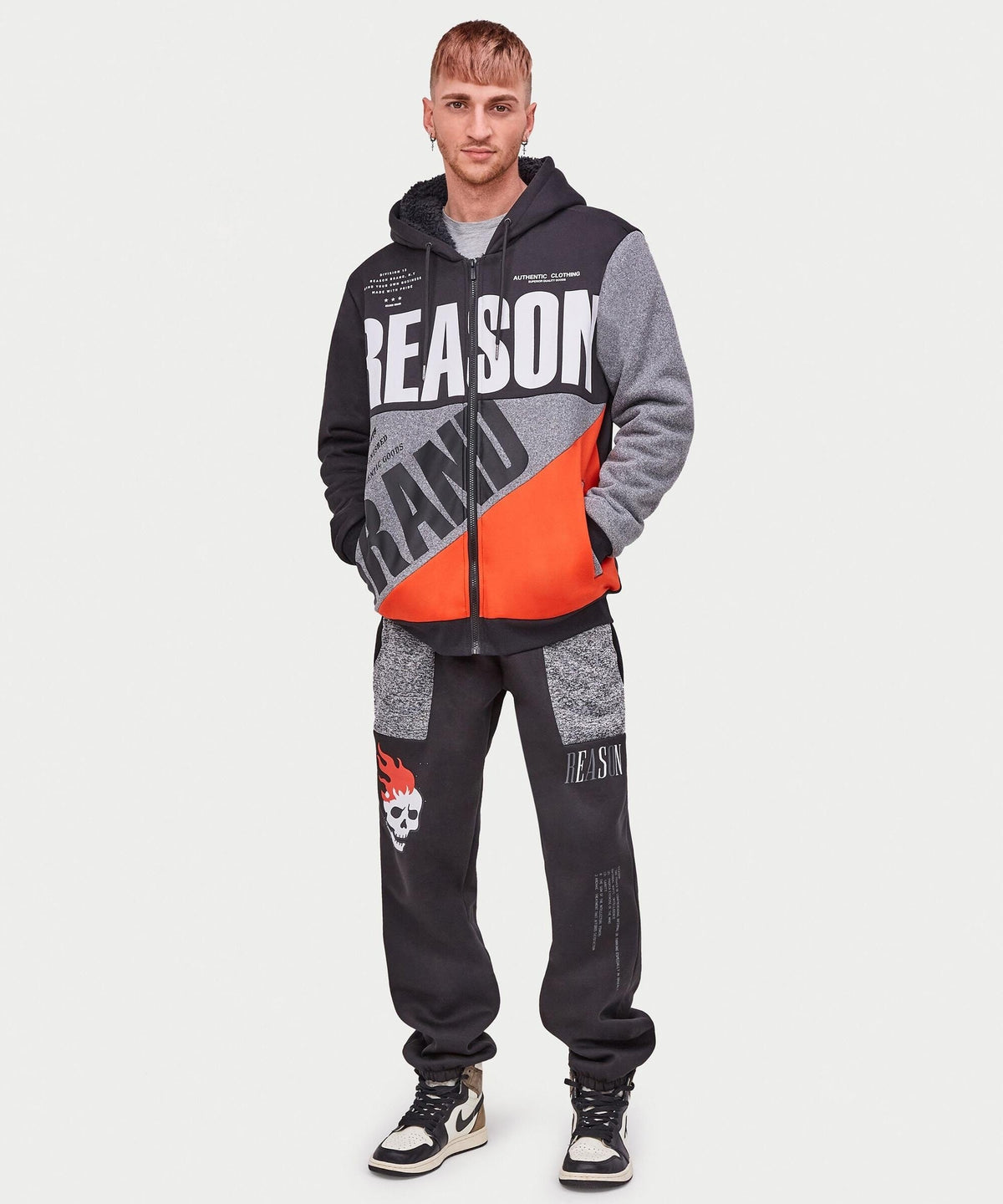Reason Clothing Exclusive | Brad Zip Up Sherpa Hoodie