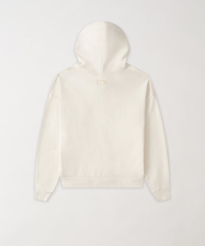 Reason Clothing Customer Favorite | Essential Boxy Fit Zip Up Hoodie - Cream