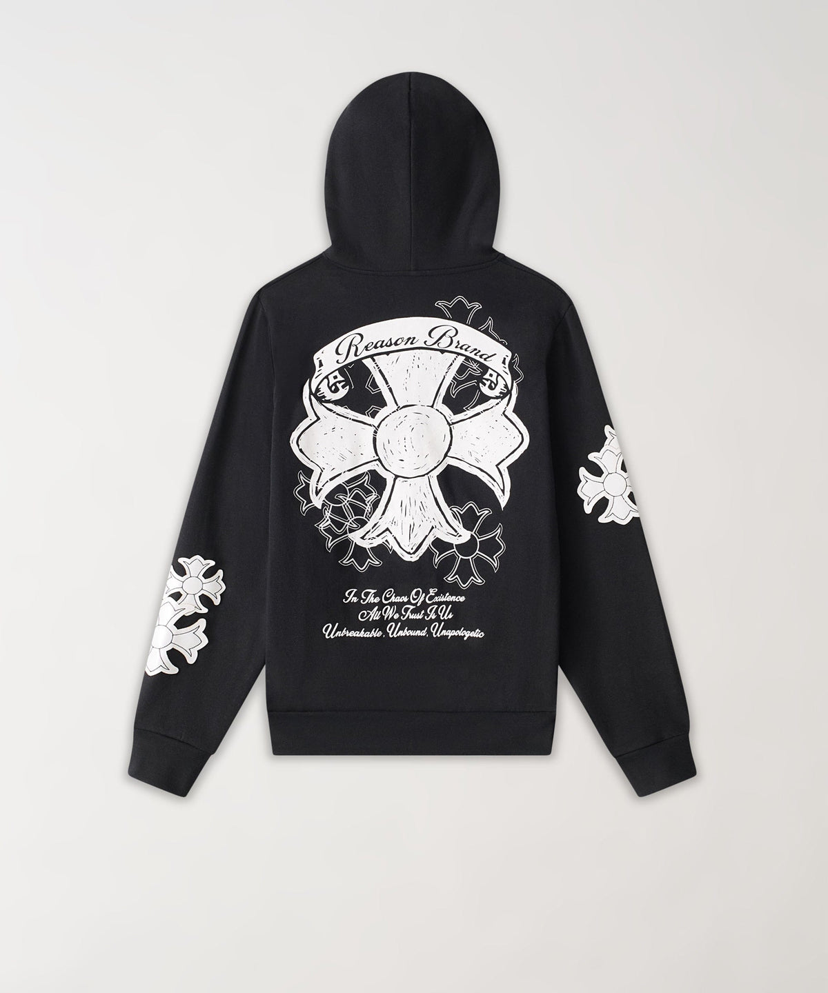 Reason Clothing Top Pick | Rebellion ZIP Up Hoodie - Black