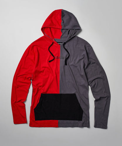Reason Clothing Popular | Color Block Vert Hoodie