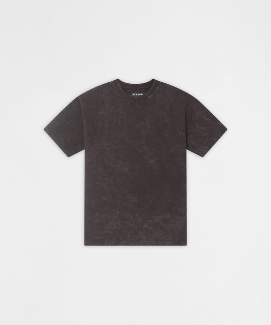 Reason Clothing Best Price | Washed Essentials Classic Short Sleeve Tee - Brown
