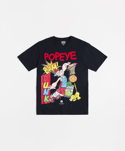 Reason Clothing Best Seller | Popeye Applique Short Sleeve Tee - Black
