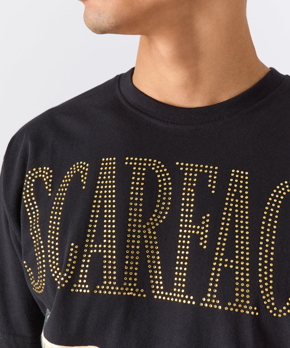 Reason Clothing Exclusive | Scarface Rhinestones Short Sleeve Tee - Black