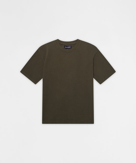 Reason Clothing Everyday | Essential French Terry Short Sleeve Tee - Olive Green