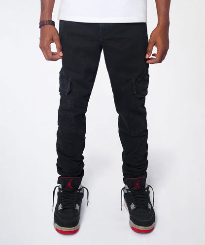 Reason Clothing Essential | Classic Cargo Pants - Black