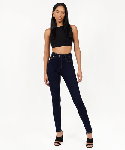 Reason Clothing Quality | Womens Charlotte High Waist Slim Jeans