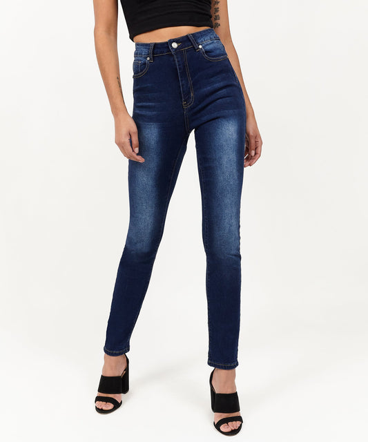 Reason Clothing Essential | Womens Emma Dark Wash Slim Jeans