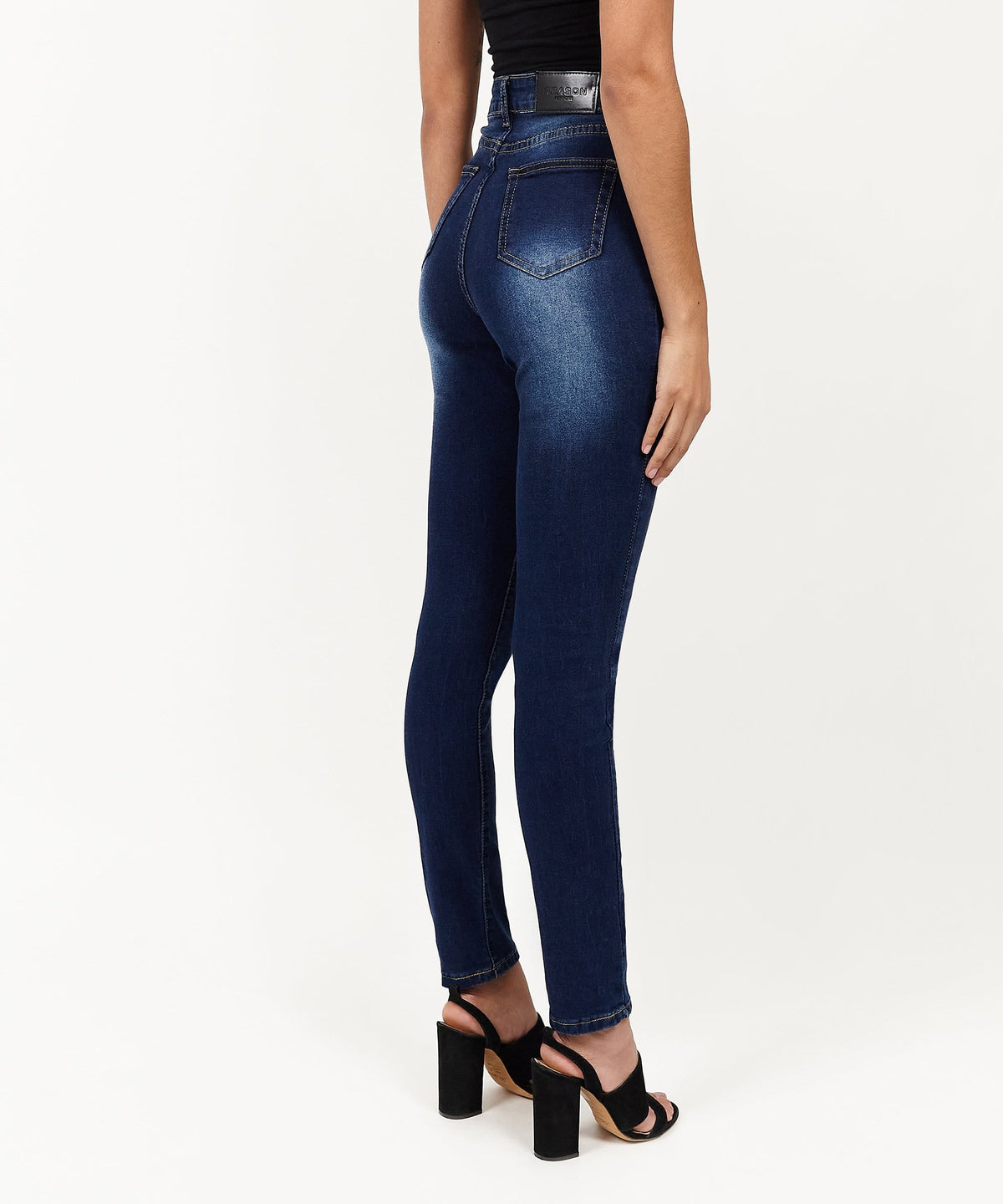 Reason Clothing Essential | Womens Emma Dark Wash Slim Jeans