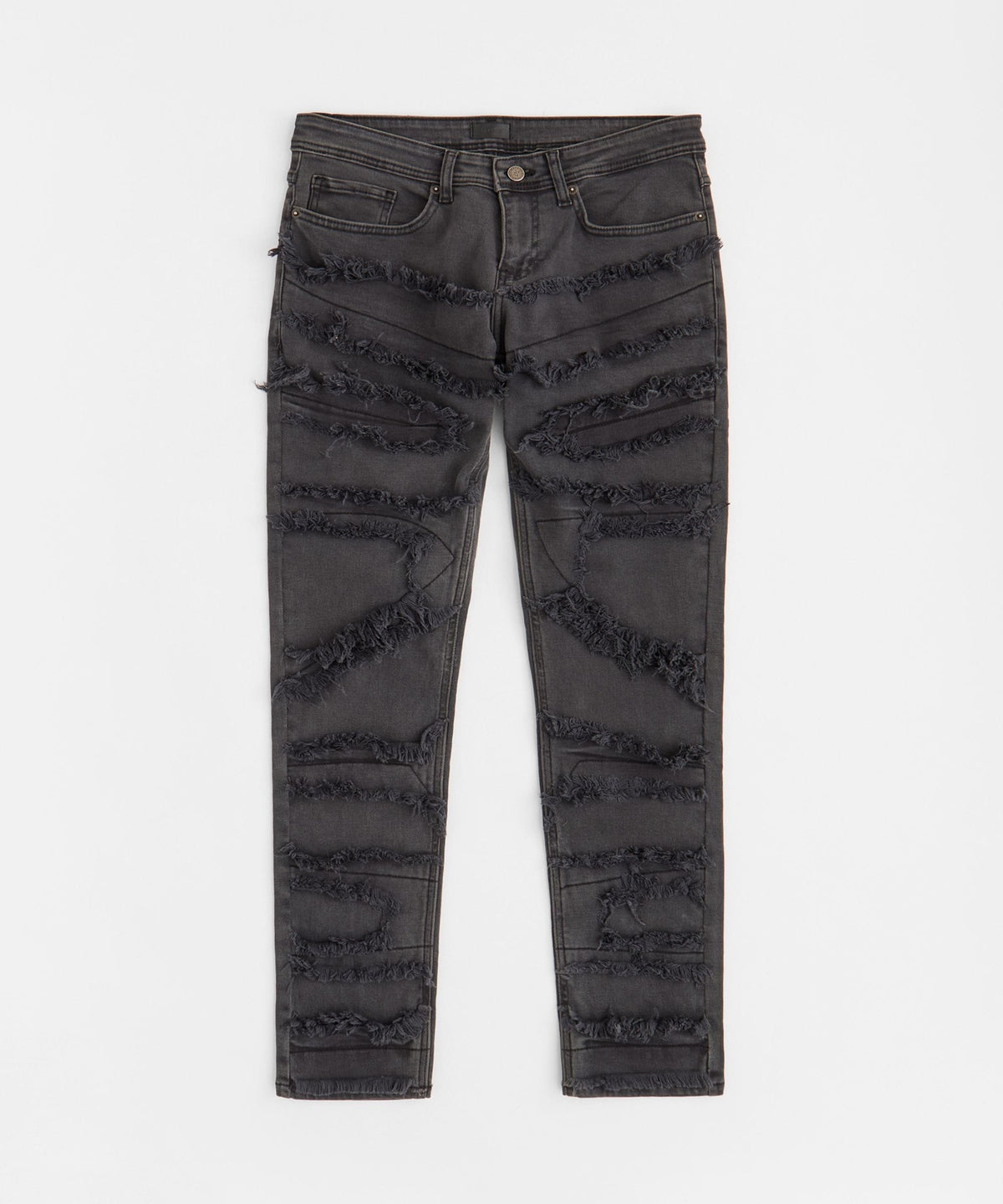 Reason Clothing Premium | Plus Size Light Washed Jeans - Dark Grey