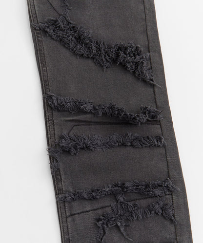 Reason Clothing Premium | Plus Size Light Washed Jeans - Dark Grey