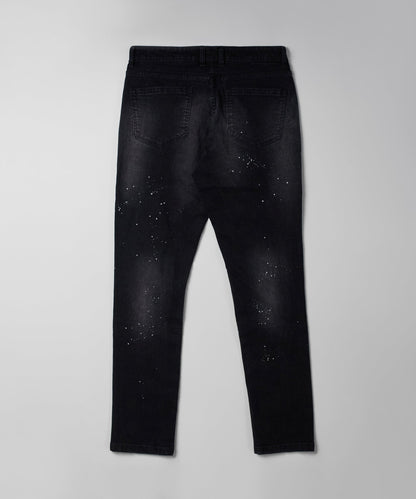 Reason Clothing Essential | Nighthawk Ripped Skinny Jeans - Black