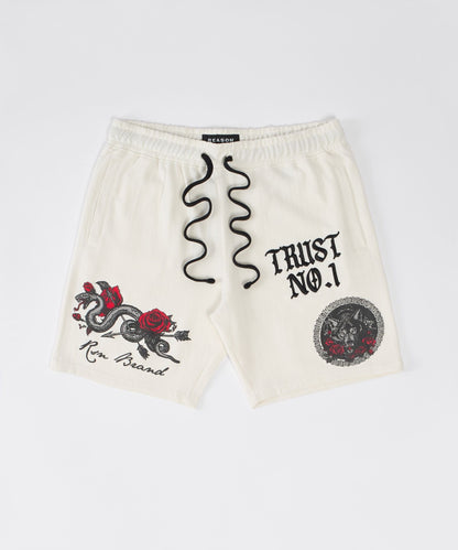 Reason Clothing Premium | Plus Size Trust No 1 Fleece Short