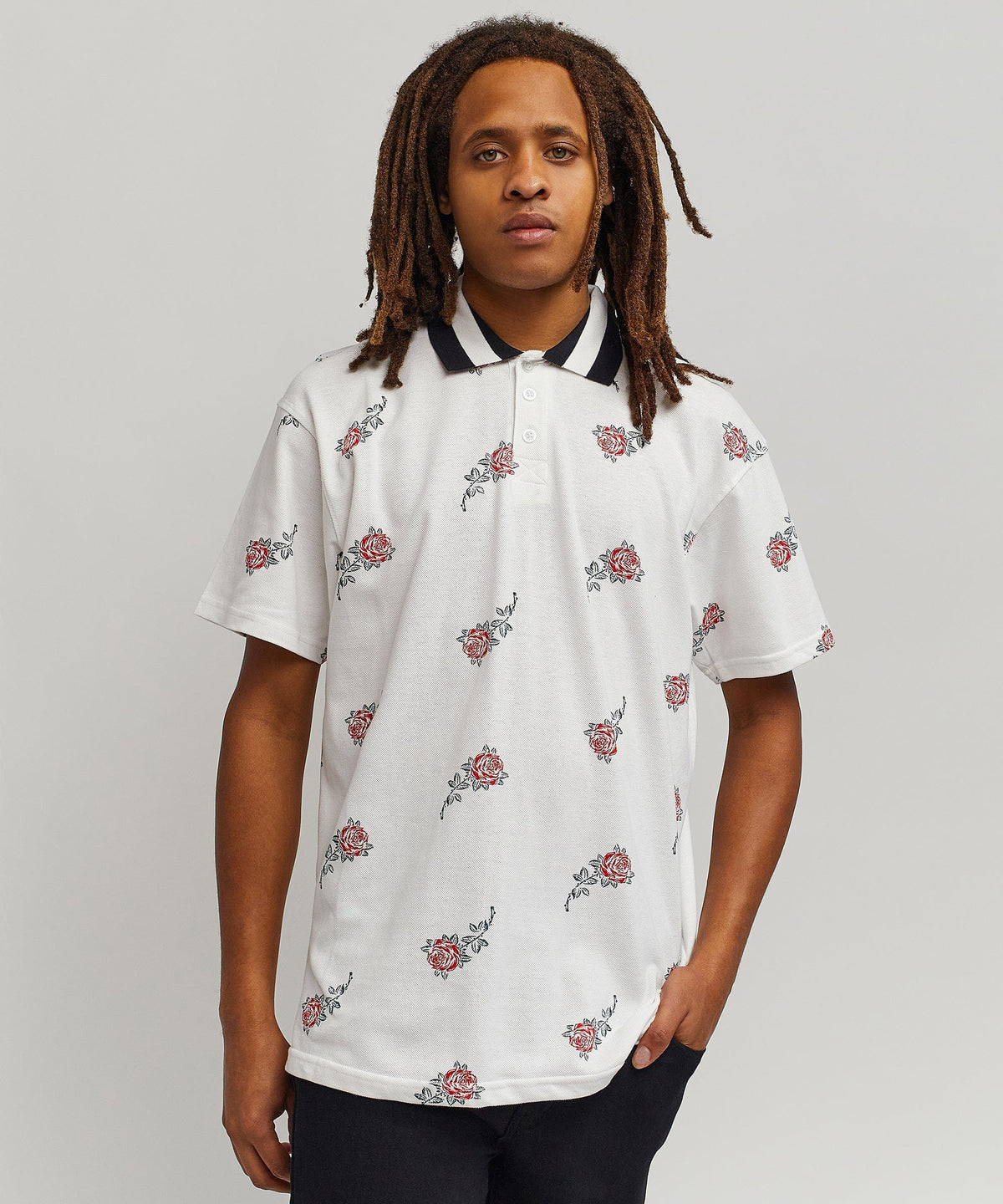 Reason Clothing Popular | Aop Rose Polo