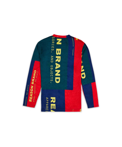Reason Clothing Customer Favorite | Arseno Multi Color Long Sleeve Logo Tee