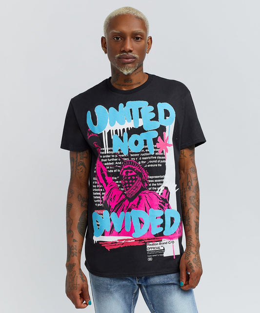 Reason Clothing Deals | Not Divided Tee - Black