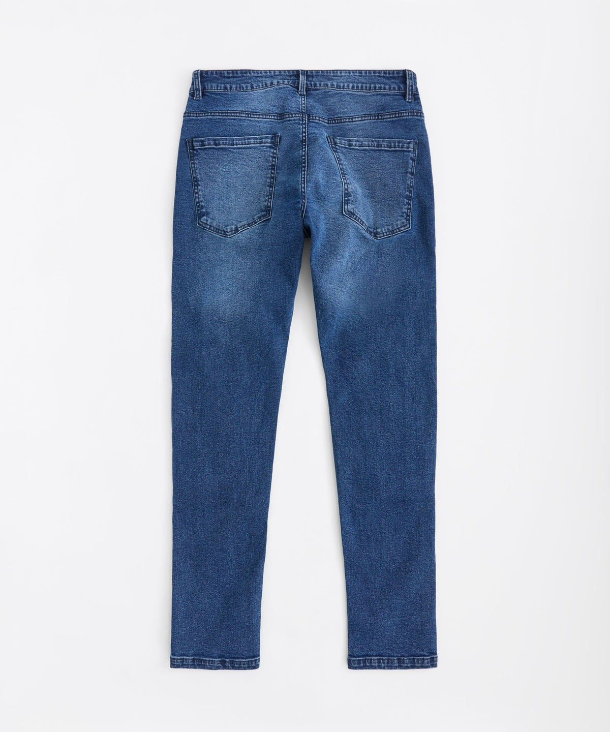 Reason Clothing Latest | Classic Distressed Skinny Jeans - Medium Blue