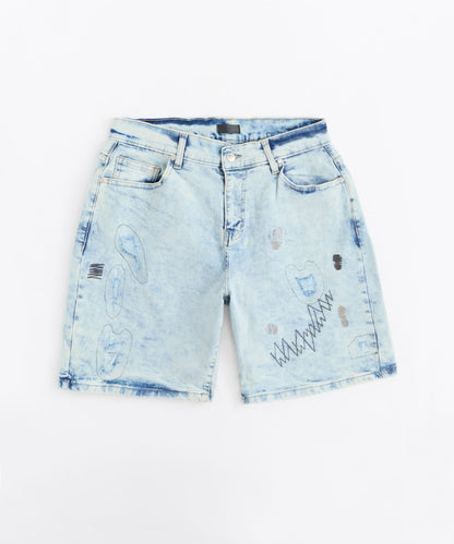 Reason Clothing Hot Sale | K'Andre Denim Short - Light Blue