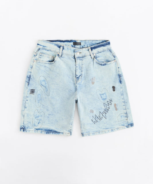 Reason Clothing Hot Sale | K'Andre Denim Short - Light Blue