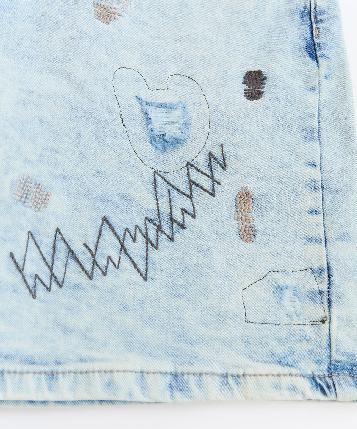 Reason Clothing Hot Sale | K'Andre Denim Short - Light Blue