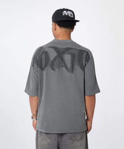 Reason Clothing Quality | Toxic Spiderwebs Applique Short Sleeve Tee - Charcoal