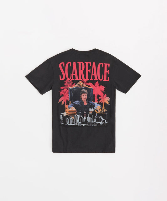 Reason Clothing Best Seller | Scarface City Embroidered Short Sleeve Tee - Black